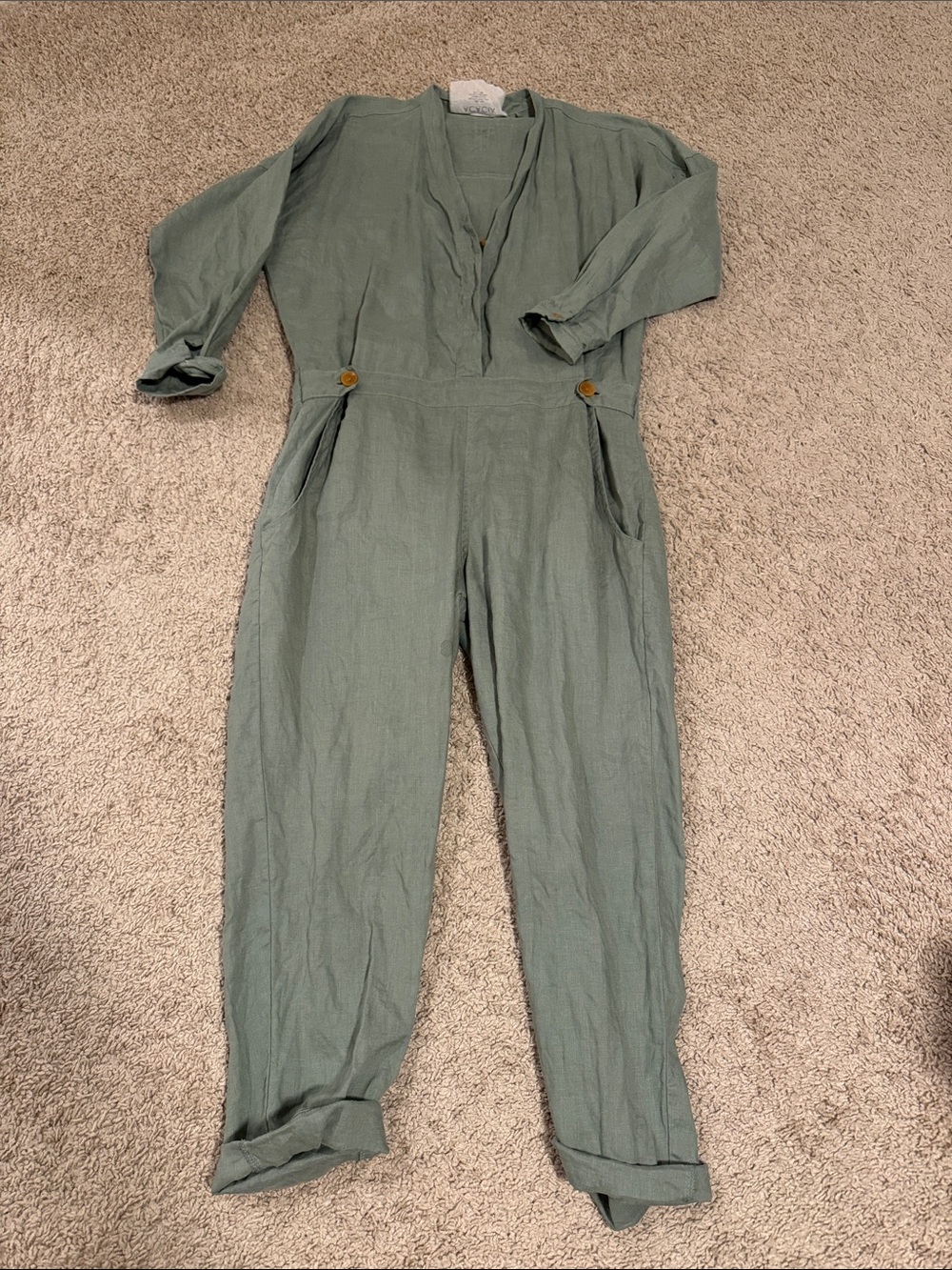 Acacia swimwear linen jumpsuit